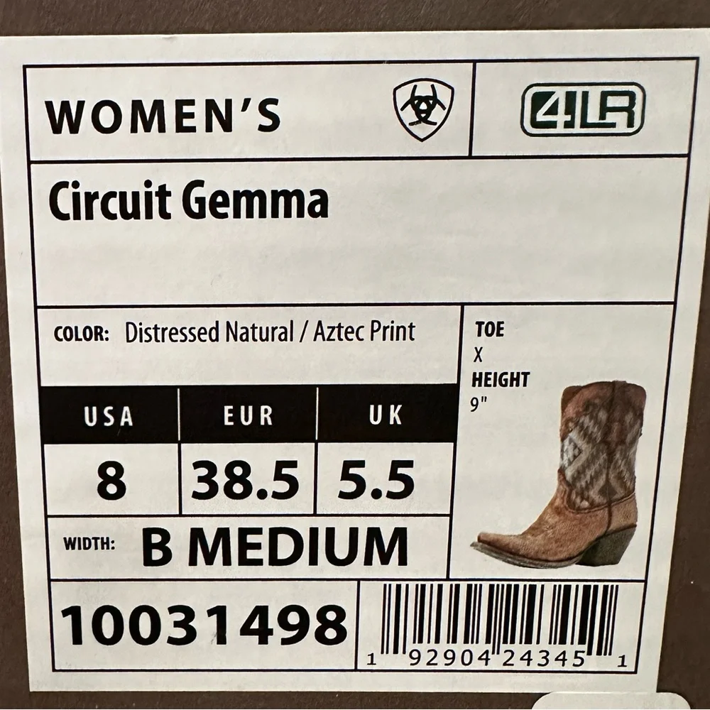 New Ariat Circuit Gemma Boots - Picture 12 of 13